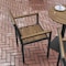 Flash Furniture Natural/Gray Faux Teak Patio Chair with Arms SB-CA108-WA-NAT-GG - alternate 7